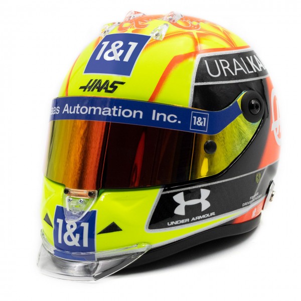 Mick Schumacher miniature helmet 2021 Version R 1/2