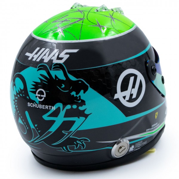 Mick Schumacher casco in miniatura 2022 1/2