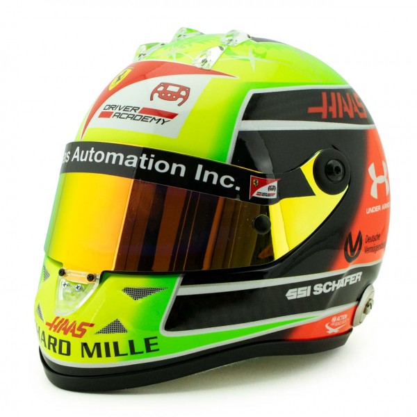 Mick Schumacher miniature helmet Test Drive Abu Dhabi 2020 1/2