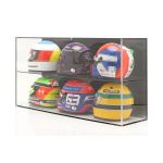 Display case for 1/2 scale helmets or 1/18 scale model cars black