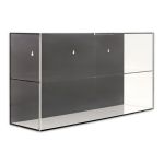 Display case for 1/2 scale helmets or 1/18 scale model cars black