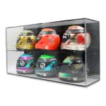 Display case for 1/2 scale helmets or 1/18 scale model cars black