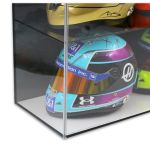 Display case for 1/2 scale helmets or 1/18 scale model cars black